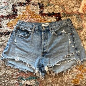 AGOLDE Distressed Denim Short